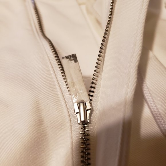 DION LEE  NWOT Unisex White Eyelet Tie Parachute Pant - Picture 9 of 11